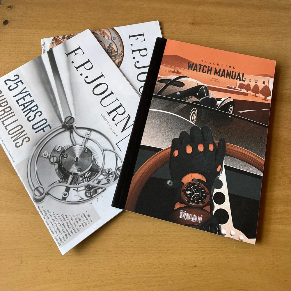 Brand New Blackbird Watch Catalog Manual Volume 4 Spring 2021 and Two Newspapers